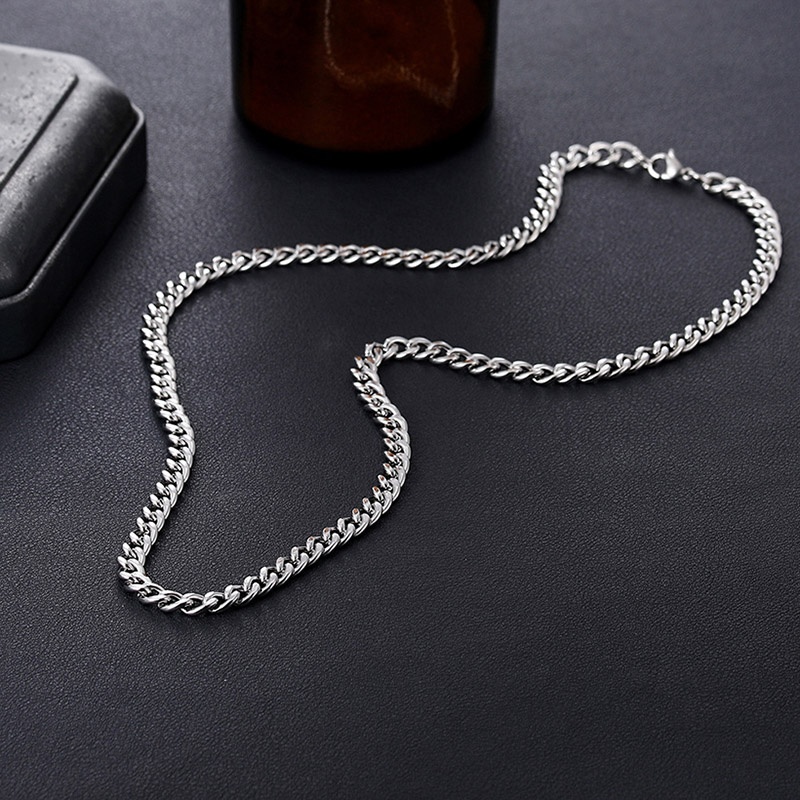 20-24inch Thin Stainless Steel Side Chain Necklace Women Girls Kids Children 50-60cm Jewelry Kolye Collares Collier