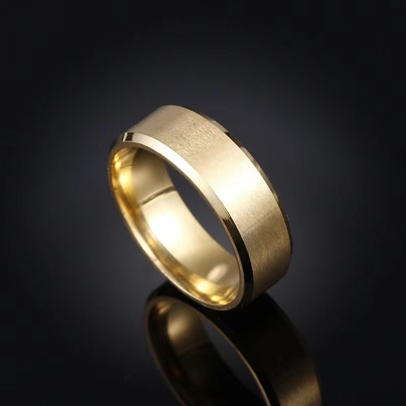 Stainless Steel Ring Pirate Captain Inlay Black Blue Background Men Finger Rings Wedding Band Jewelry
