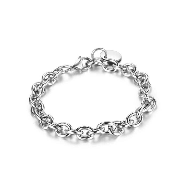 DIY FashionStainless Steel Bracelet Necklace For Cool Boy Men Wedding Accessories Jewelry Gift