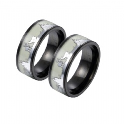 Luminous stainless steel ring