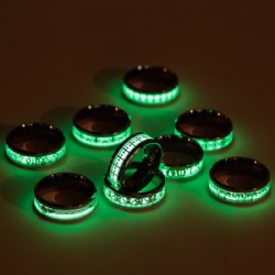 Luminous stainless steel ring