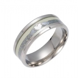 Luminous stainless steel ring